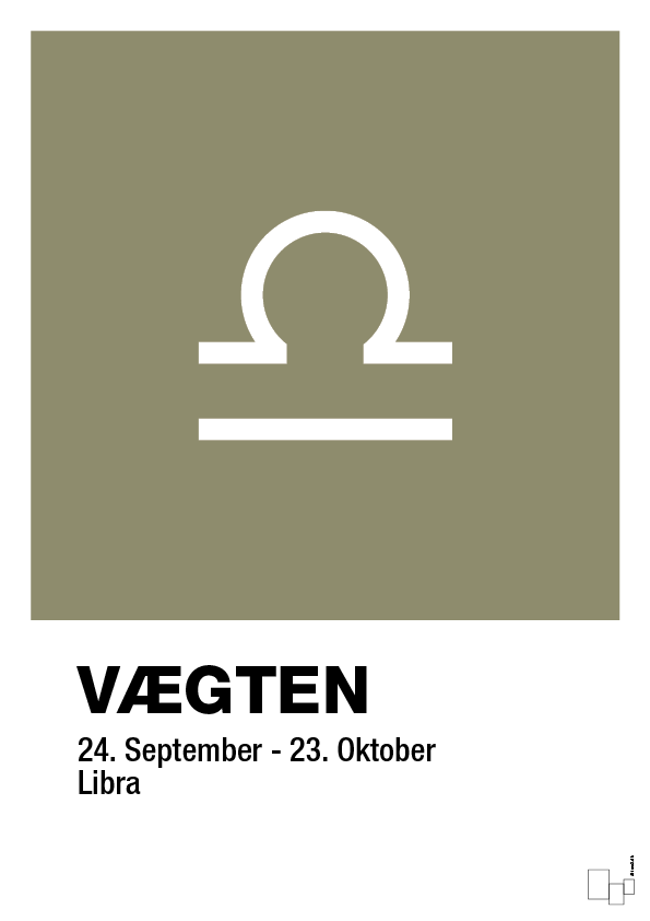 plakat: stjernesymbol vægten - misty forrest-Stjernetegn-A1two3