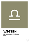 plakat: stjernesymbol vægten - misty forrest-Stjernetegn-A1two3