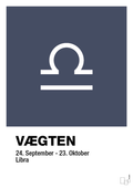 Stjernesymbol vægten - petrol-Stjernetegn-A1two3