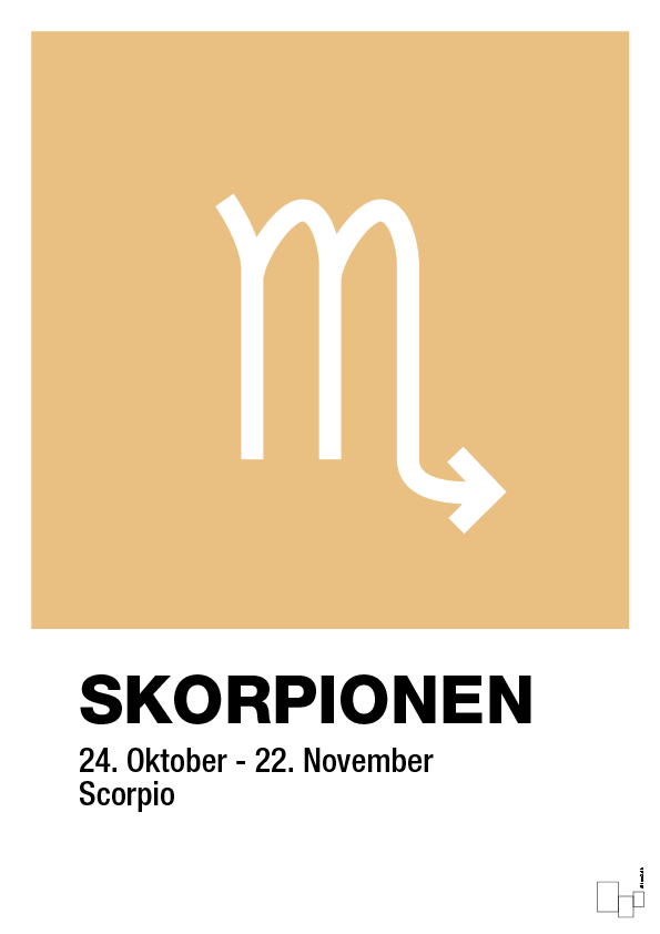 plakat: stjernesymbol skorpionen - charismatic-Stjernetegn-A1two3
