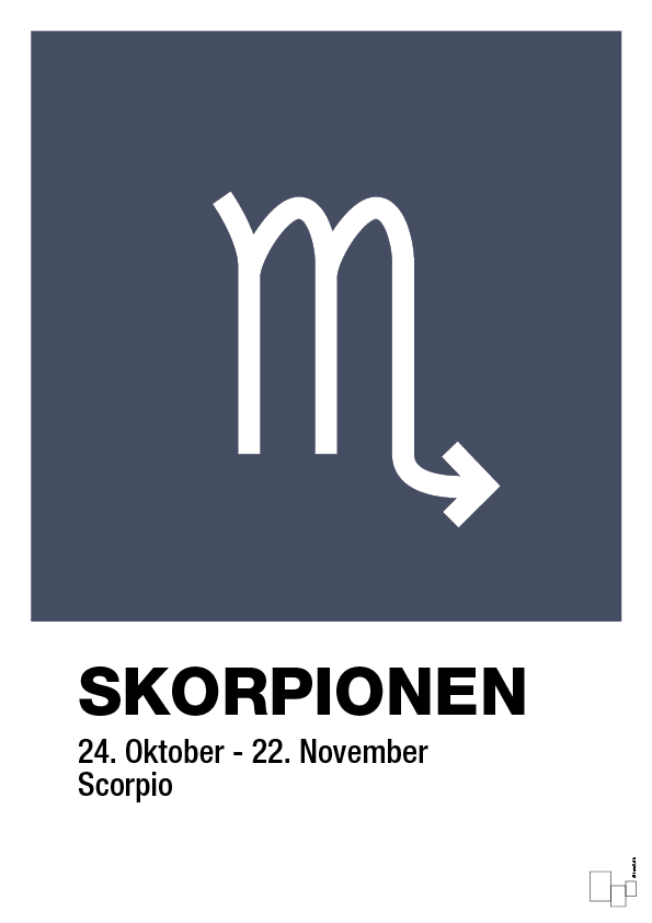 Stjernesymbol skorpionen - petrol-Stjernetegn-A1two3