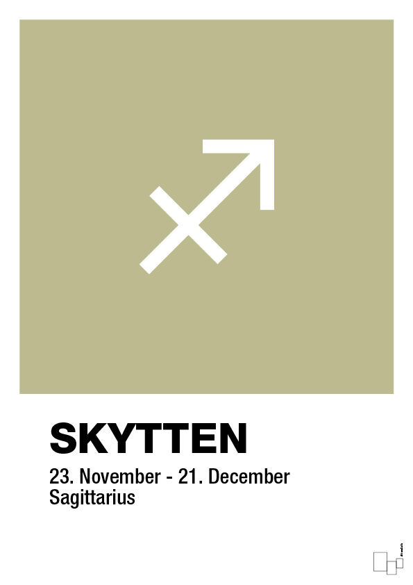 plakat: stjernesymbol skytten - back to nature-Stjernetegn-A1two3