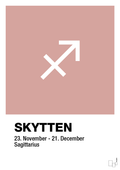 plakat: stjernesymbol skytten - bubble shell-Stjernetegn-A1two3