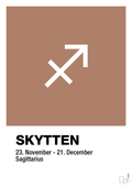 plakat: stjernesymbol skytten - cider spice-Stjernetegn-A1two3