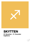 plakat: stjernesymbol skytten - honeycomb-Stjernetegn-A1two3