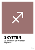 plakat: stjernesymbol skytten - plum-Stjernetegn-A1two3