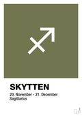 plakat: stjernesymbol skytten - secret meadow-Stjernetegn-A1two3