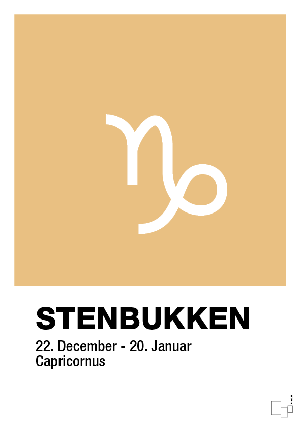plakat: stjernesymbol stenbukken - charismatic-Stjernetegn-A1two3