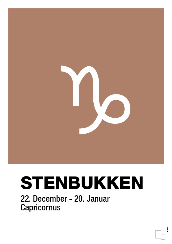 plakat: stjernesymbol stenbukken - cider spice-Stjernetegn-A1two3