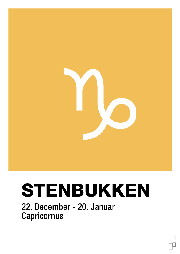 plakat: stjernesymbol stenbukken - honeycomb-Stjernetegn-A1two3