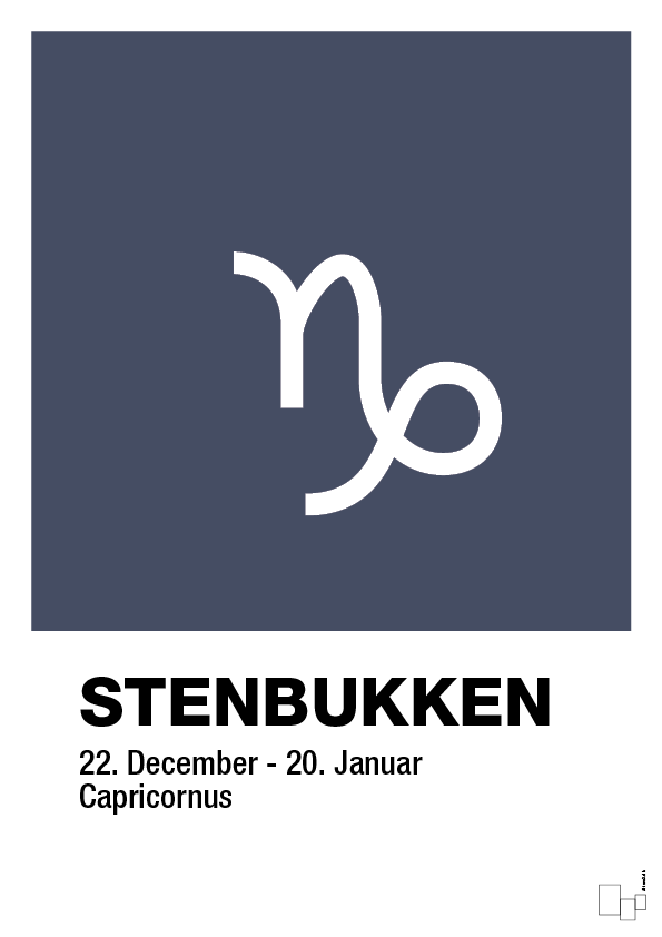Stjernesymbol stenbukken - petrol-Stjernetegn-A1two3