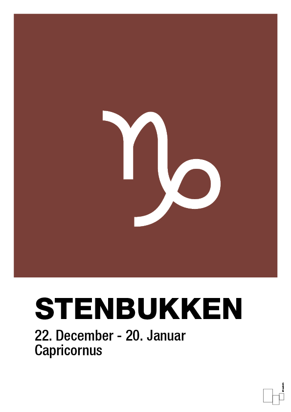 plakat: stjernesymbol stenbukken - red pepper-Stjernetegn-A1two3