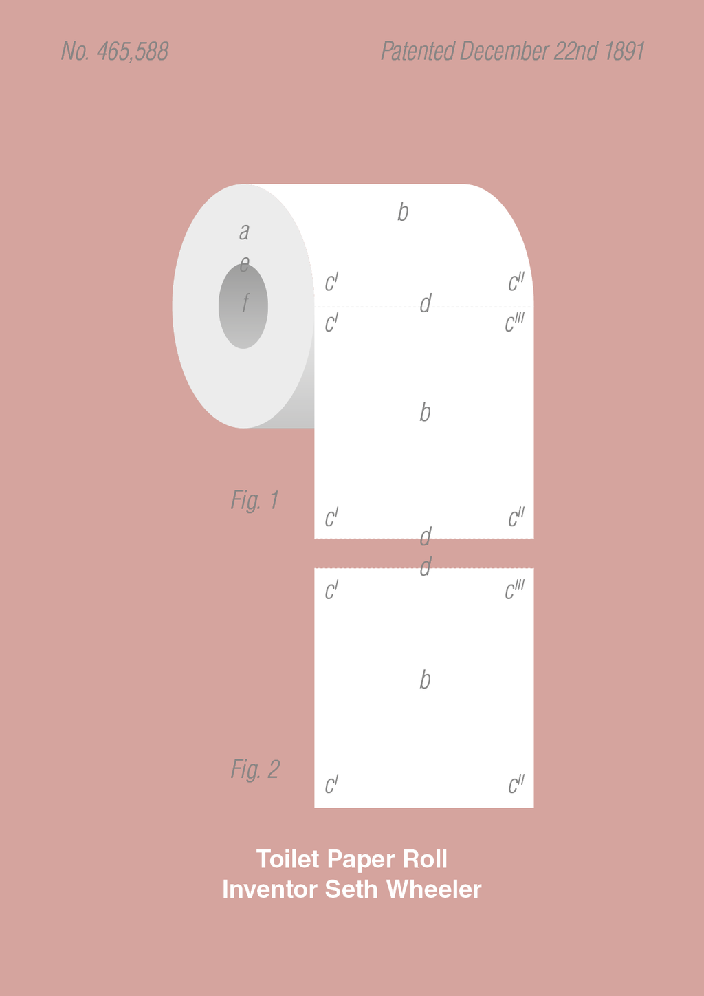 plakat: toiletpapir - bubble shell-Patent-A1two3