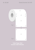 plakat: toiletpapir - dusty lilac-Patent-A1two3