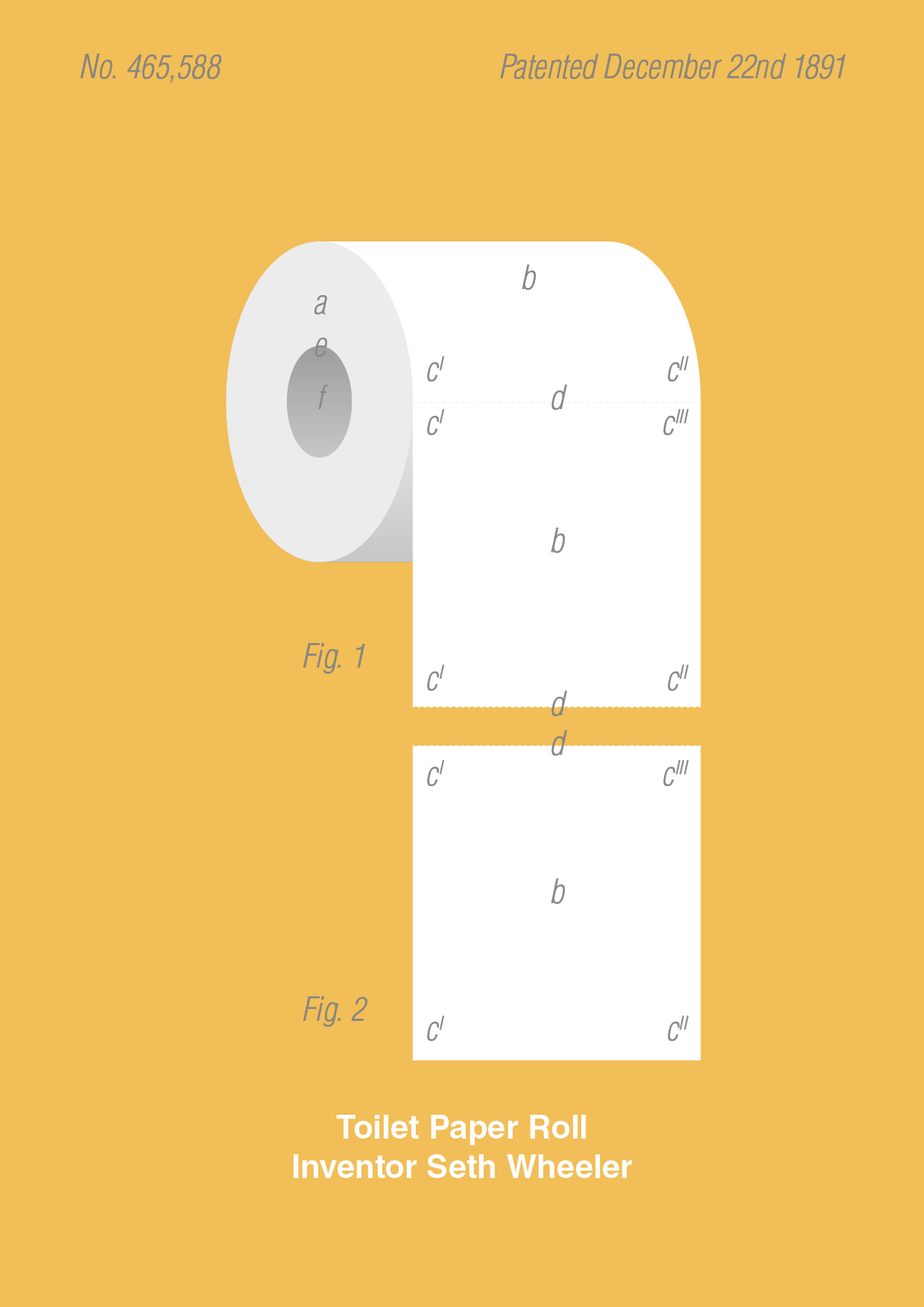plakat: toiletpapir - honeycomb-Patent-A1two3