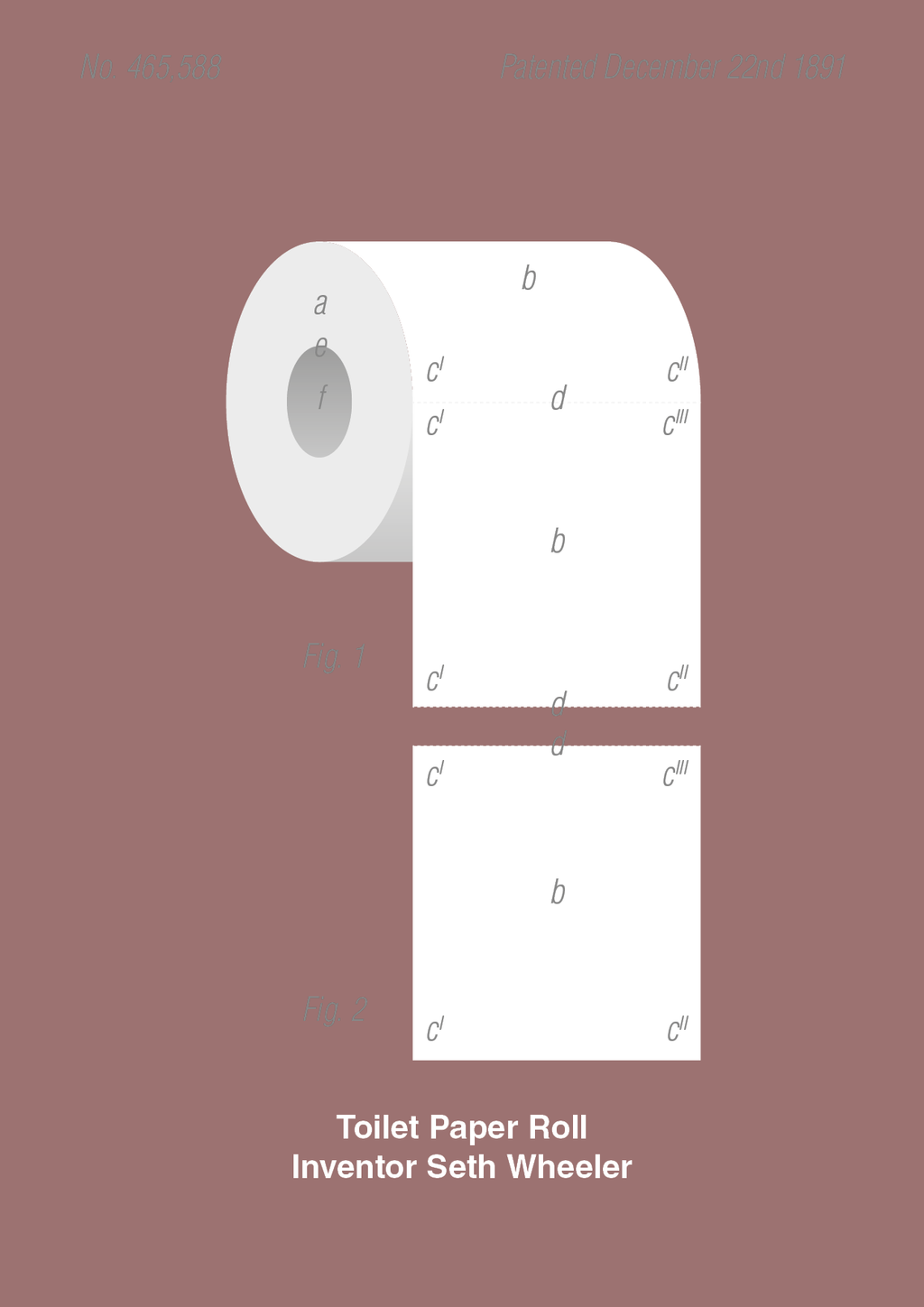 plakat: toiletpapir - plum-Patent-A1two3