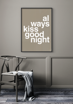 Always kiss good night - petrol-Kærlighed-A1two3