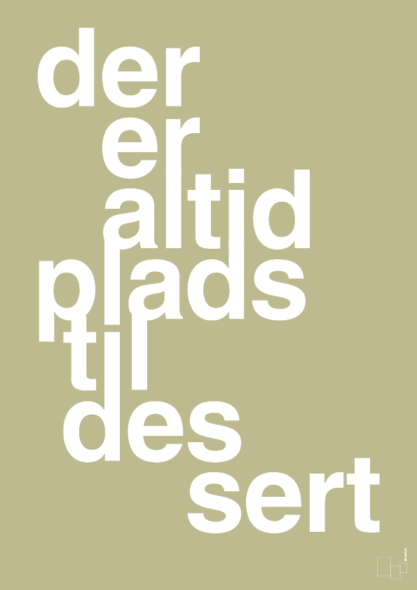 plakat: der er altid plads til dessert - back to nature-Livet-A1two3