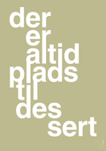 plakat: der er altid plads til dessert - back to nature-Livet-A1two3