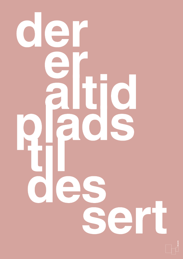 plakat: der er altid plads til dessert - bubble shell-Livet-A1two3