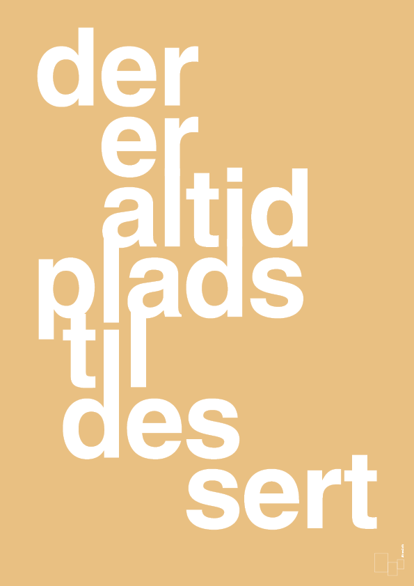 plakat: der er altid plads til dessert - charismatic-Livet-A1two3