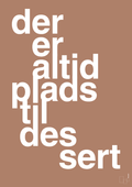 plakat: der er altid plads til dessert - cider spice-Livet-A1two3
