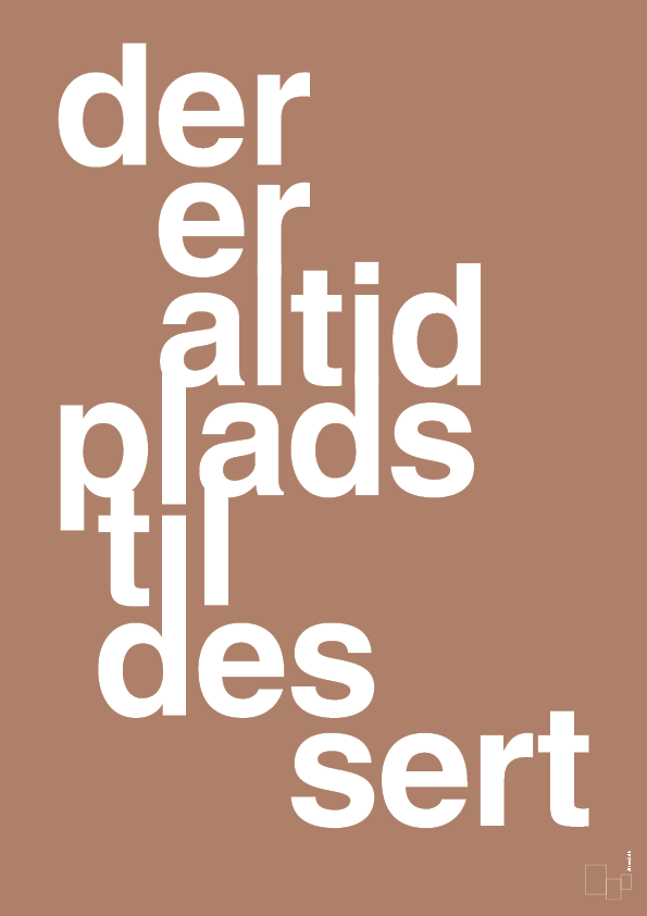 plakat: der er altid plads til dessert - cider spice-Livet-A1two3
