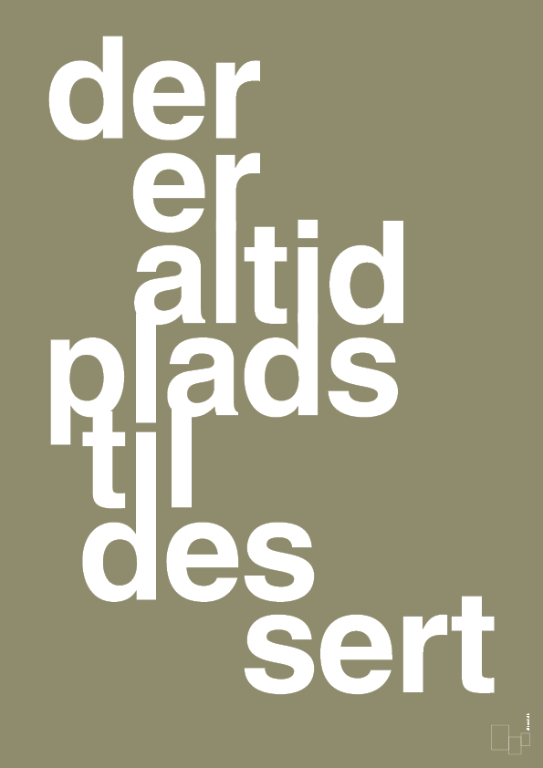 plakat: der er altid plads til dessert - misty forrest-Livet-A1two3