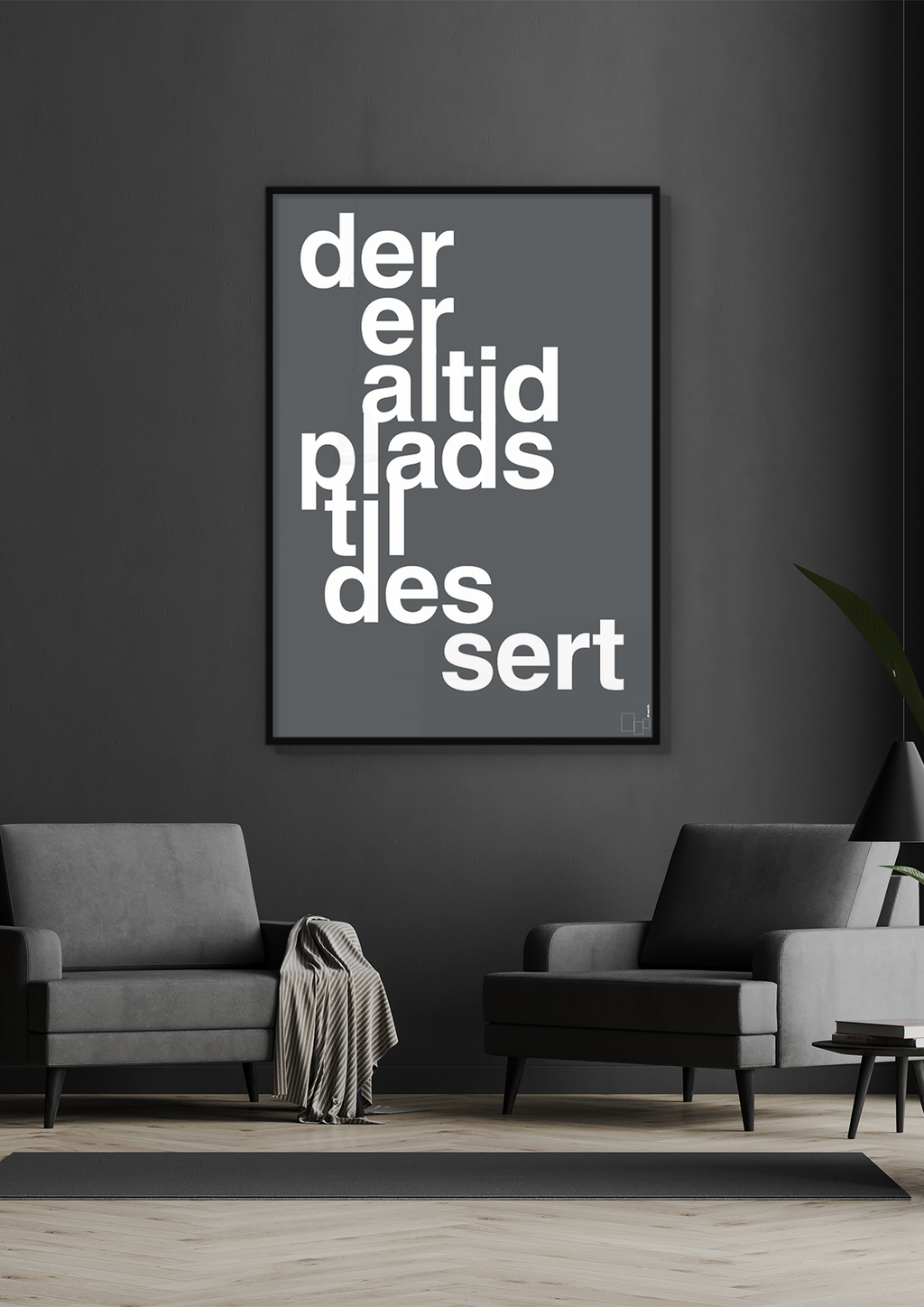 plakat: der er altid plads til dessert - bubble shell-Livet-A1two3