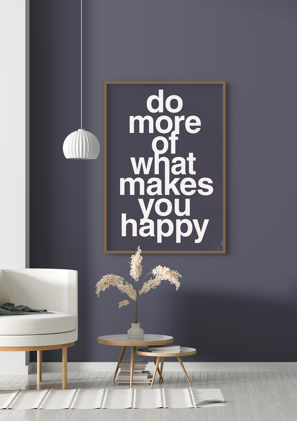 plakat: do more of what makes you happy - back to nature-Livet-A1two3
