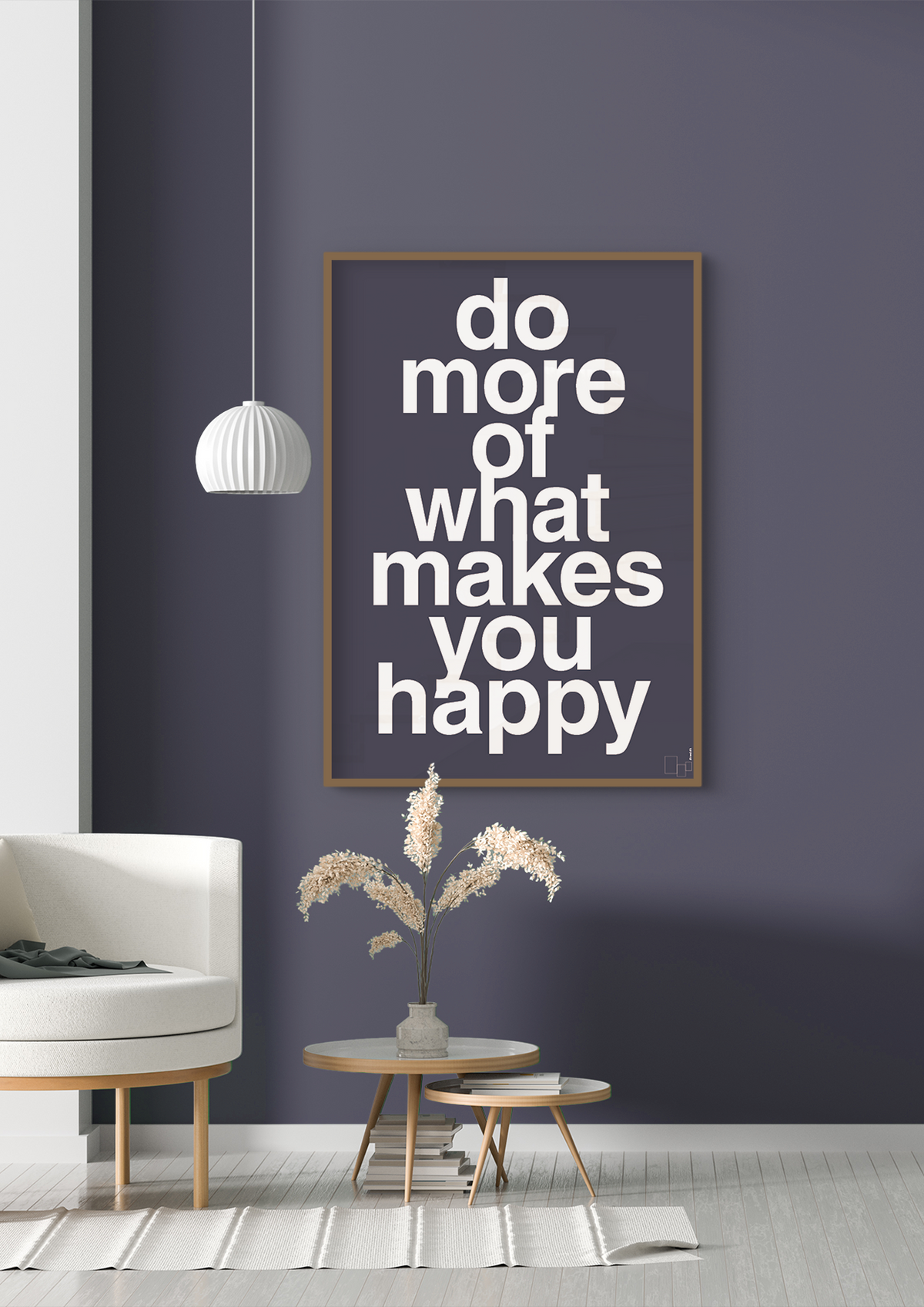 plakat: do more of what makes you happy - back to nature-Livet-A1two3