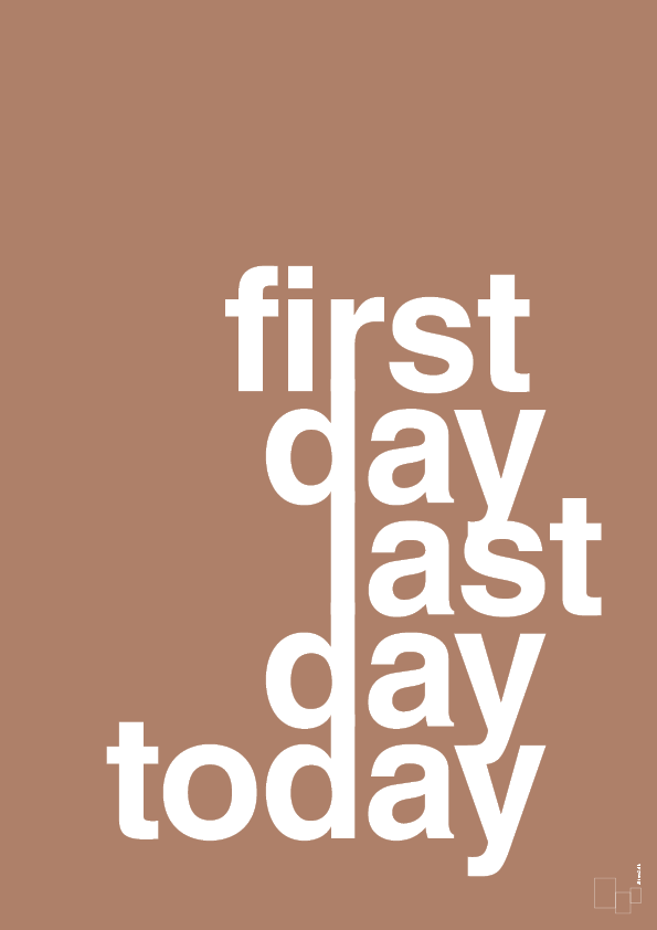 plakat: first day last day today - cider spice-Livet-A1two3