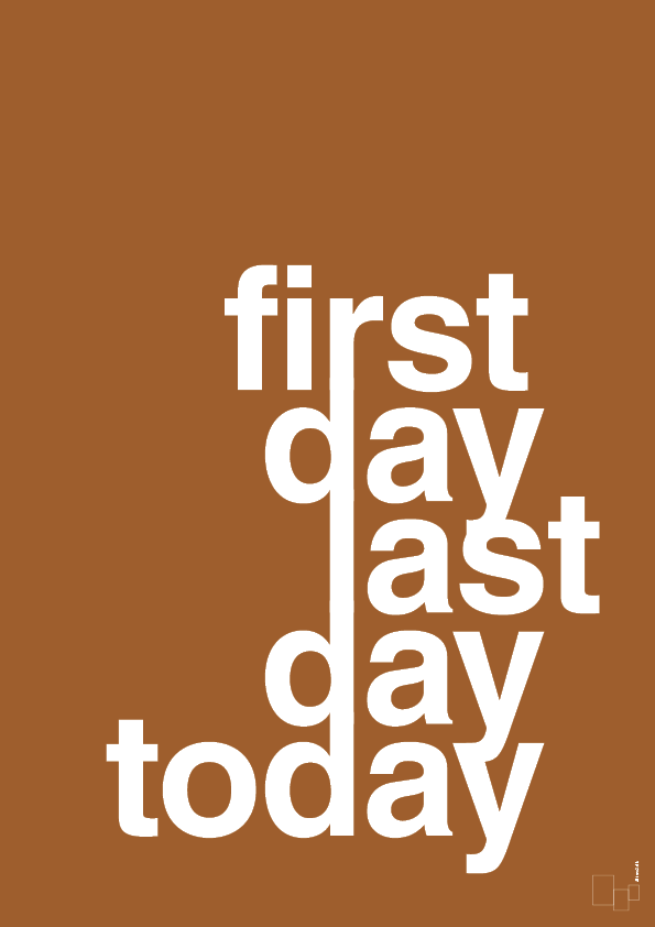 plakat: first day last day today - cognac-Livet-A1two3