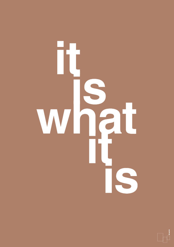 plakat: it is what it is - cider spice-Livet-A1two3
