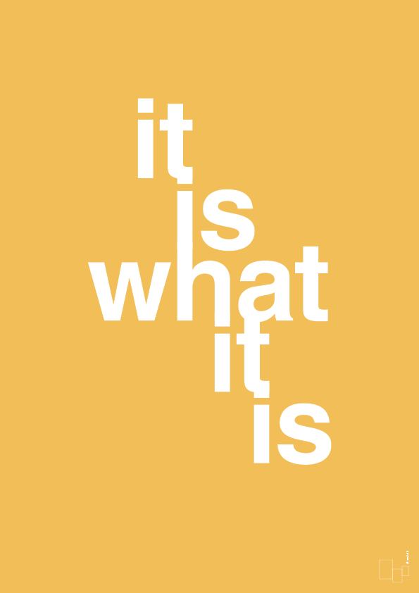 plakat: it is what it is - honeycomb-Livet-A1two3