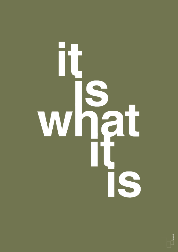 plakat: it is what it is - secret meadow-Livet-A1two3