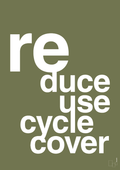 plakat: reduce reuse recycle recover - secret meadow-Miljø-A1two3
