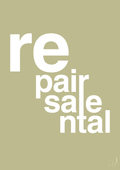 plakat: repair resale rental - back to nature-Miljø-A1two3