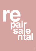 plakat: repair resale rental - bubble shell-Miljø-A1two3