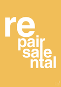 plakat: repair resale rental - honeycomb-Miljø-A1two3