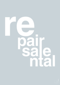 plakat: repair resale rental - light drizzle-Miljø-A1two3