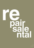 plakat: repair resale rental - misty forrest-Miljø-A1two3