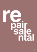 plakat: repair resale rental - plum-Miljø-A1two3