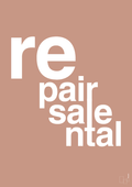 plakat: repair resale rental - powder-Miljø-A1two3