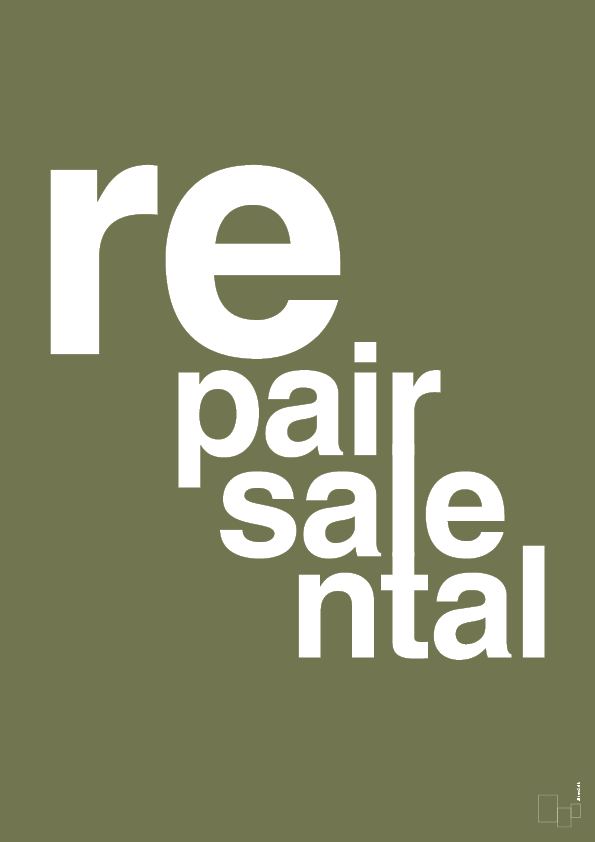 plakat: repair resale rental - secret meadow-Miljø-A1two3