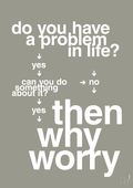 plakat: why worry - battleship gray-Charts-A1two3