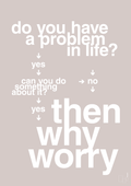 plakat: why worry - broken beige-Charts-A1two3