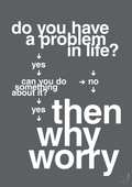 plakat: why worry - graphic charcoal-Charts-A1two3