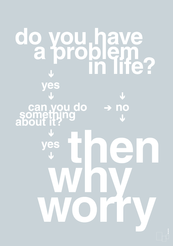 plakat: why worry - light drizzle-Charts-A1two3