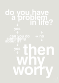 plakat: why worry - painters white-Charts-A1two3
